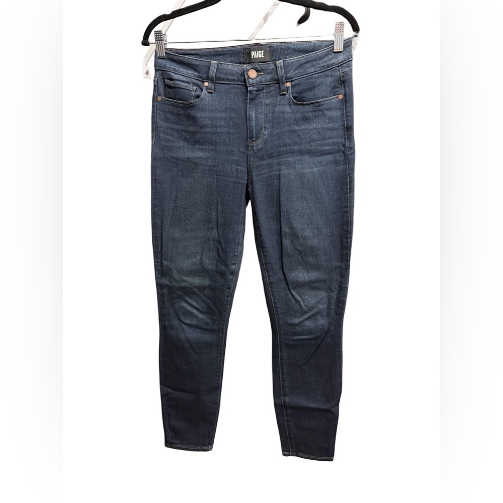 PAIGE Dark Blue Skinny Jeans